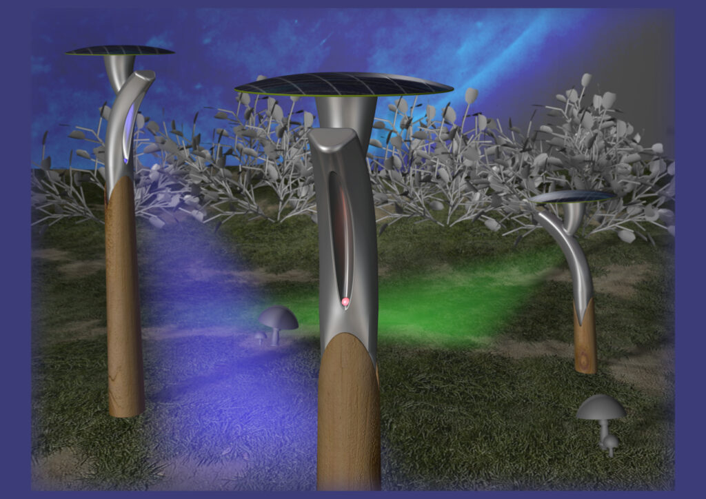 mashroom solar light